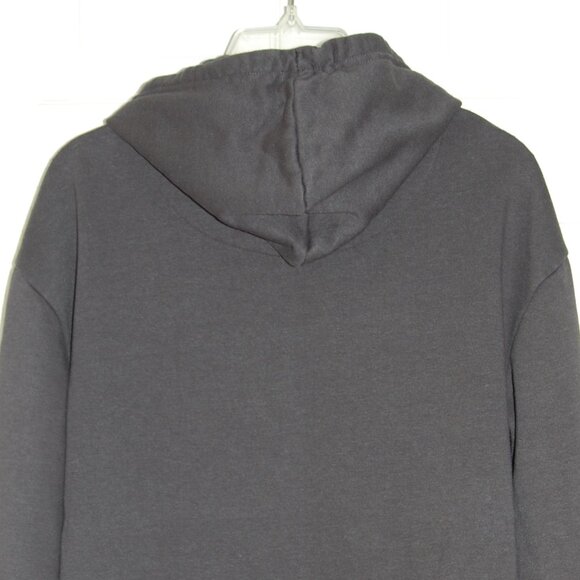 Denim & Flower Gray Hoodie, Men Size L (45" Bust) - Picture 4 of 4